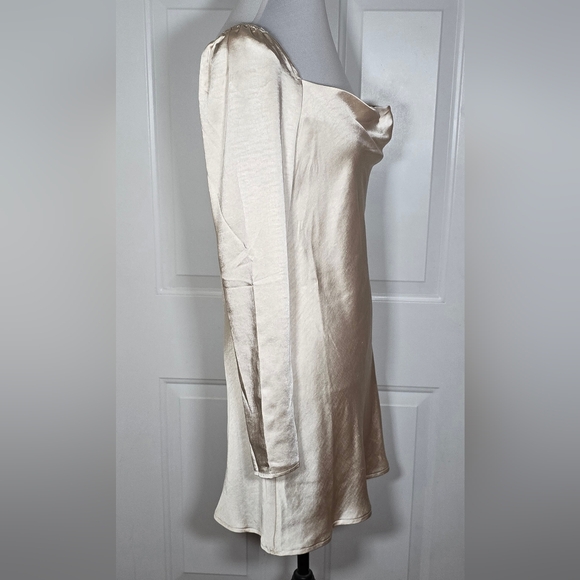 Princess Polly Cream Satin Dress - Picture 11 of 12